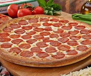 Pepperoni pizza from Mancino's.